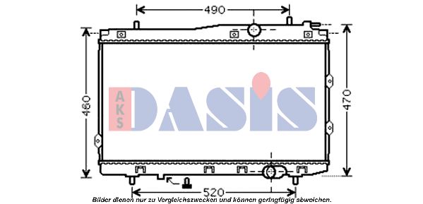 AKS DASIS Radiaator,mootorijahutus 510086N